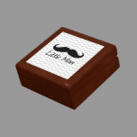 Little Man Mustache Chevron Cute Boys Jewelry Box