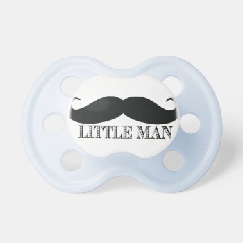 Little Man Mustache Custom Pacifier Personalized by seasidepapercompany at Zazzle