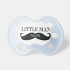 Little man mustache Custom Pacifier Personalized