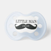 Little man mustache Custom Pacifier Personalized (Front)