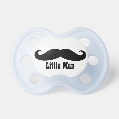 Little man mustache pacifier soother binkie dummy