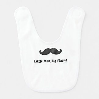 Little Man Mustache Signature Bib