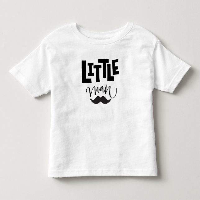 Little Man Mustache Toddler T-shirt (Front)