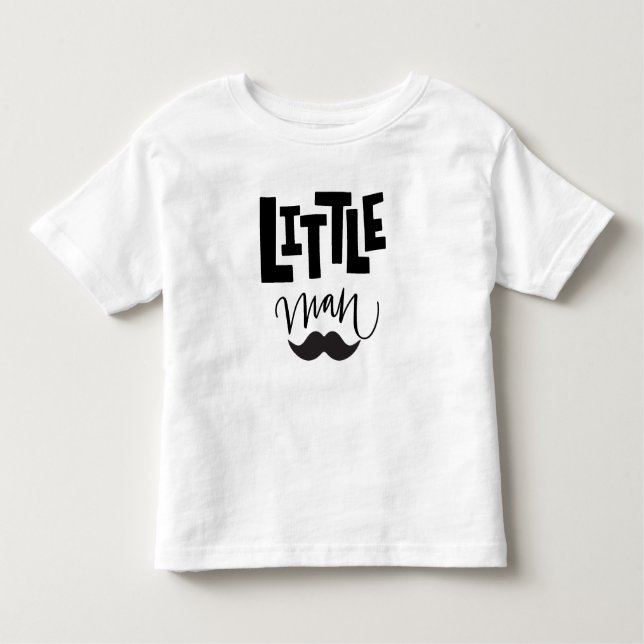 Little Man Mustache Toddler T-shirt (Front)