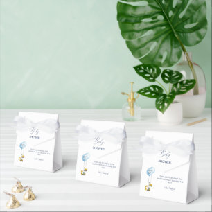 Little Man on the Way Construction Baby Shower Favor Boxes