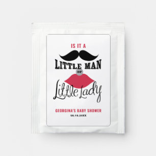 Little Man or Little Lady Gender Reveal Party Tea Bag Drink Mix