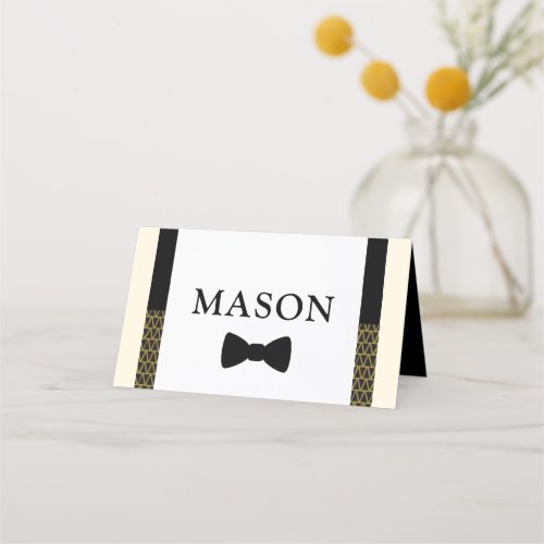 Little Man place Card Bow tie Place Card