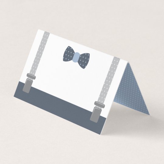 Little Man Place Cards Food Cards
