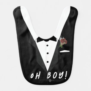 Little Man Tuxedo Baby Bib