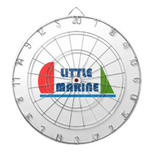 little marine dartboard with darts