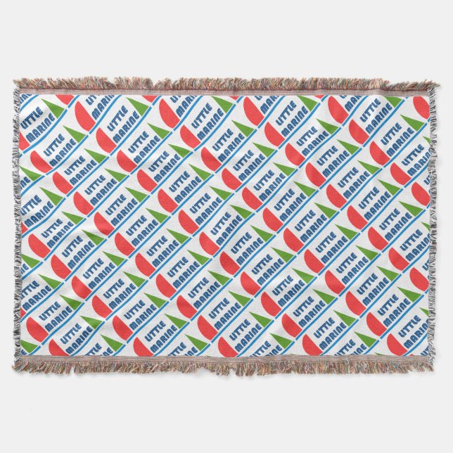 little marine throw blanket (Front)