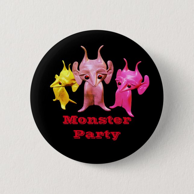 Little Martians, personalized for children. Button (Front)