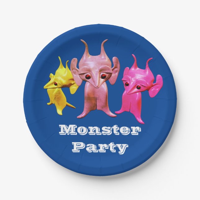 Little Martians, personalized for children. Paper Plates (Front)