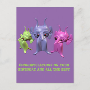 Little Martians Postcard