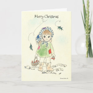 Little Match Girl Christmas Card