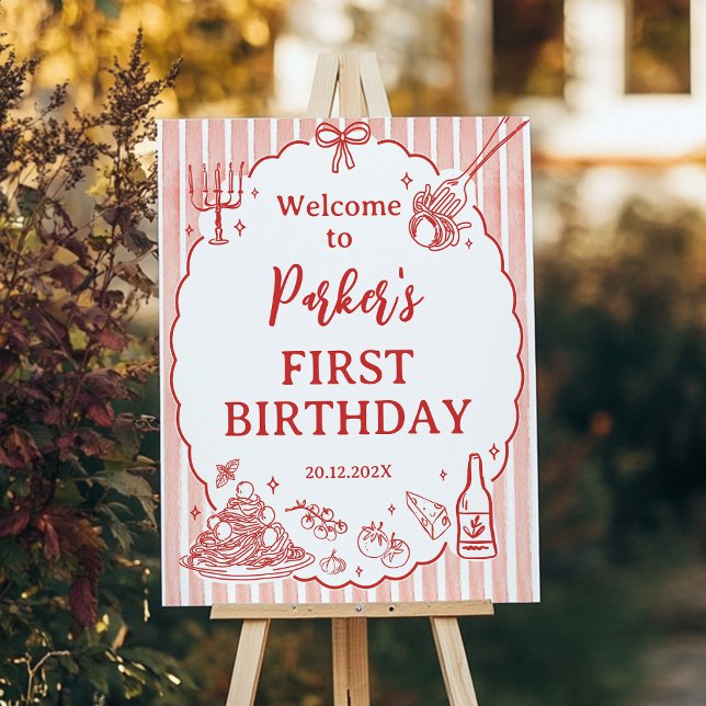 Little Meatball Birthday Welcome Sign (Creator Uploaded)