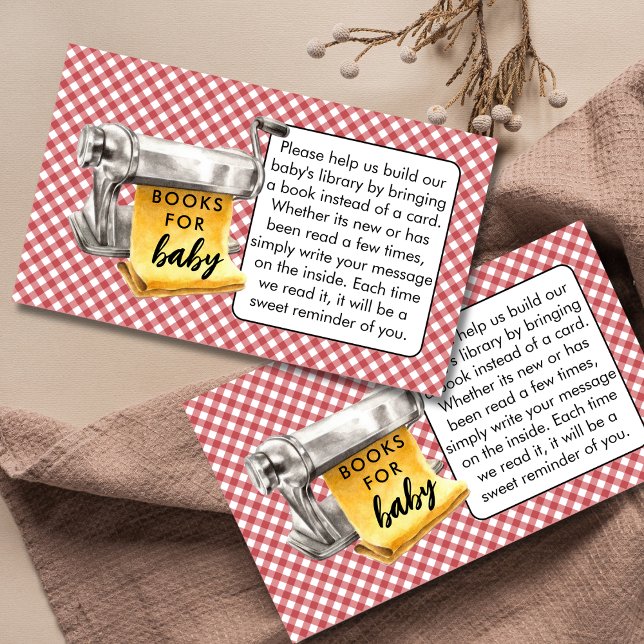 Little Meatball Books For Baby Italian Baby Shower Enclosure Card (Creator Uploaded)