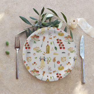 Little Meatball | Holy Ravioli Birthday Party Paper Plates