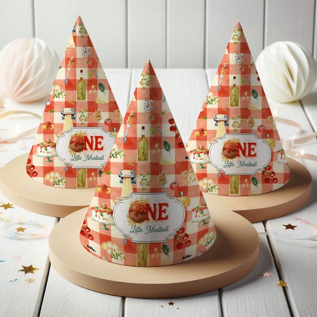 Little Meatball | Holy Ravioli First Birthday Party Hat (Creator Uploaded)