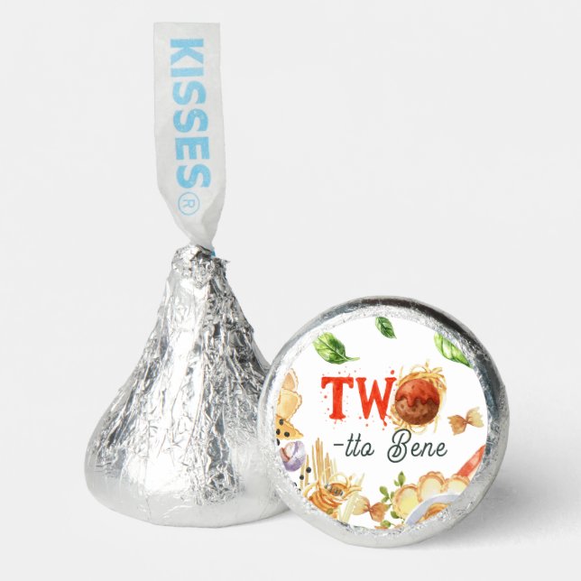 Little Meatball | Holy Ravioli Second Birthday Hershey®'s Kisses® (Front)