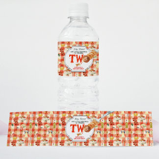 Little Meatball | Holy Ravioli Second Birthday Water Bottle Label