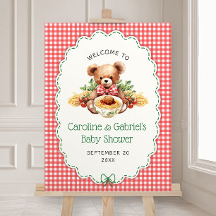 Little Meatball Italian Pasta Baby Shower Foam Board
