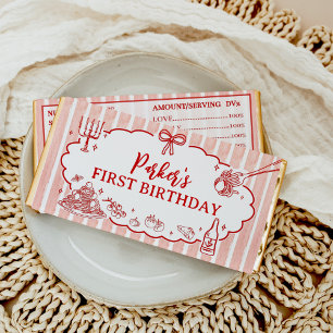 Little Meatball Italian Pasta Birthday Party Hershey Bar Favors