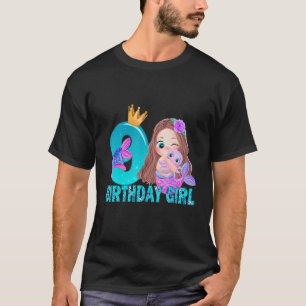 Little Mermaid 9 Birthday Girl T-Shirt