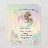  Little Mermaid African American Baby Shower  (Front/Back)