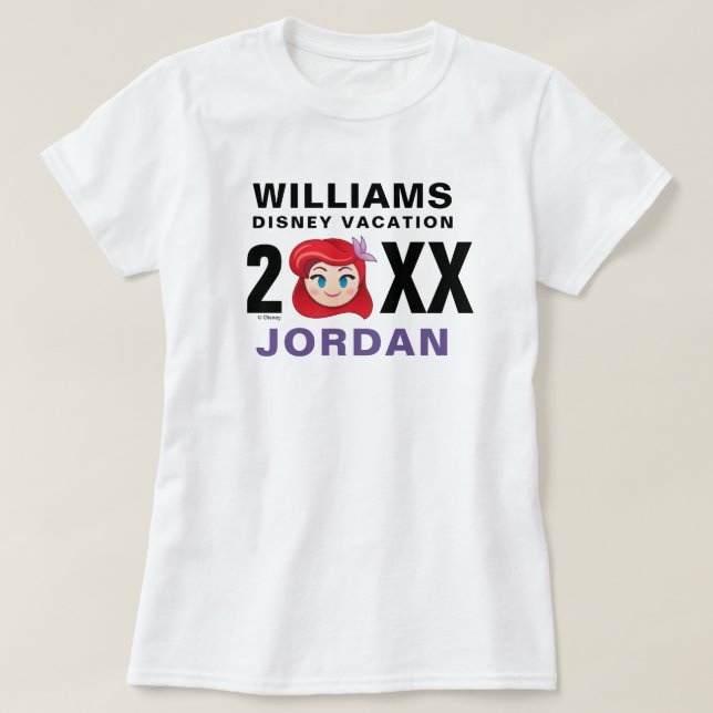 Little Mermaid | Ariel - Family Vacation & Year T-Shirt (Design Front)