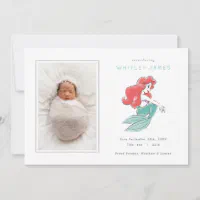 Mermaid store birth announcement