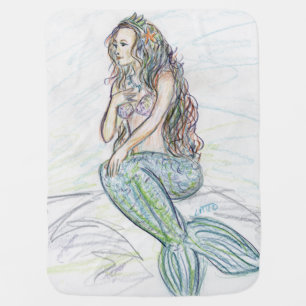 Little Mermaid Art Custom Design Blankets