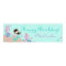 Little Mermaid Birthday Banner Brunette