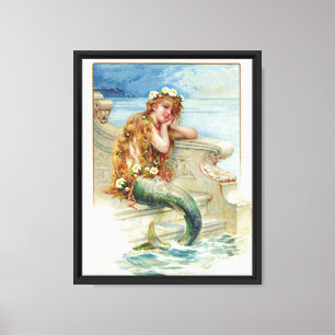 Little Mermaid, by Hans Christian Andersen (1805-1 Canvas Print