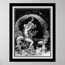 &quot;Little Mermaid&quot; ca. 1920s -Ida Rentoul Outhwaite Poster