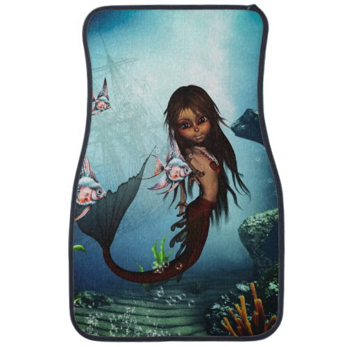 Little mermaid car floor mat