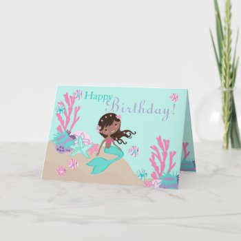 Little Mermaid Card 2c Aa by LetsCelebrateDesigns at Zazzle