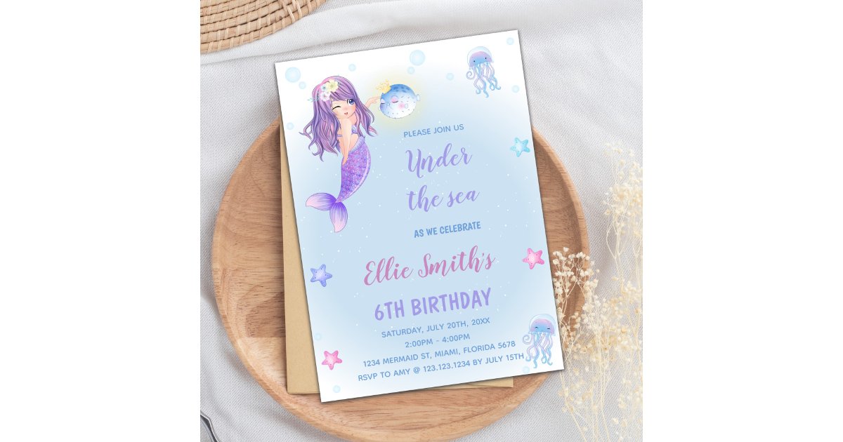 Little Mermaid Cards | Zazzle