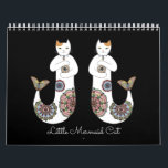 Little Mermaid Cat Calendar<br><div class="desc">Wonderful year with adorable mermaid cats! Purrfect gift for cat lovers!</div>