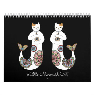 Little Mermaid Cat Calendar