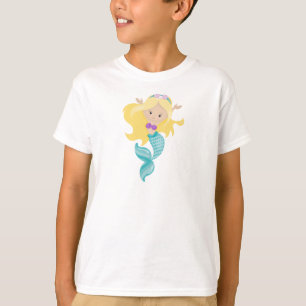 Little Mermaid, Cute Mermaid, Blonde Hair, Shells T-Shirt