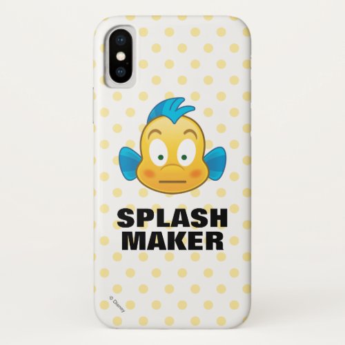 Little Mermaid Emoji  Flounder iPhone X Case