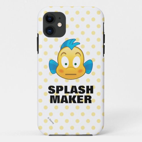 Little Mermaid Emoji  Flounder iPhone 11 Case