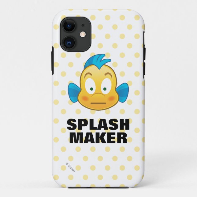 Little Mermaid Emoji | Flounder Case-Mate iPhone Case (Back)