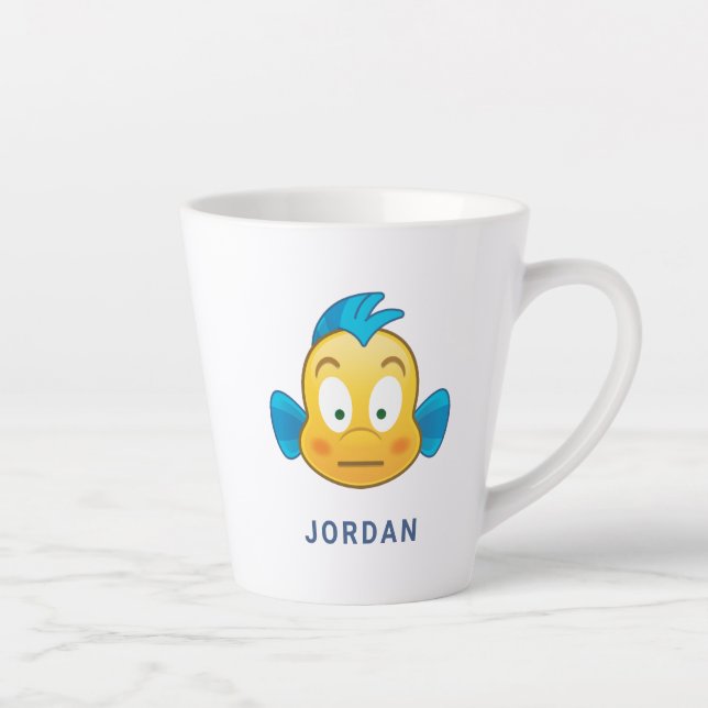 Little Mermaid Emoji | Flounder Latte Mug (Right)