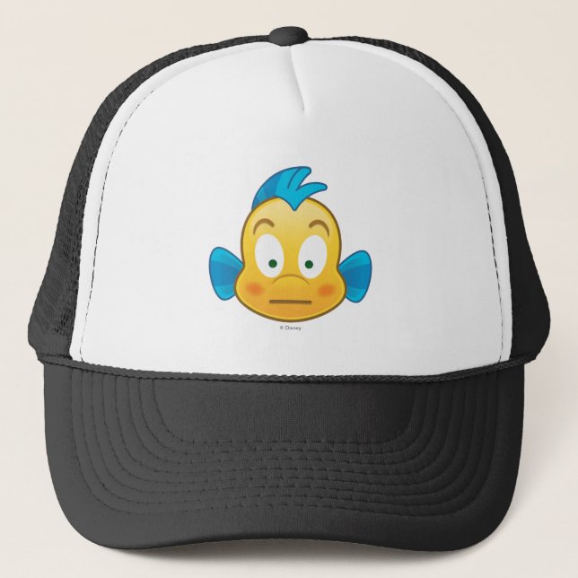 Little Mermaid Emoji | Flounder Trucker Hat (Front)
