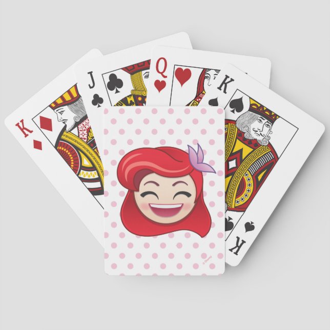 Little Mermaid Emoji Playing Cards (Back)