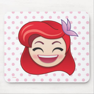 Little Mermaid Emoji   Princess Ariel - Happy Mouse Pad