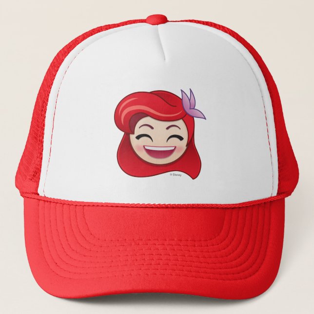 Little Mermaid Emoji | Princess Ariel - Happy Trucker Hat (Front)