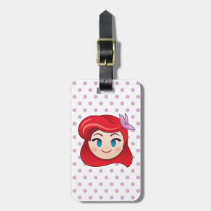 Little Mermaid Emoji Princess Ariel Luggage Tag